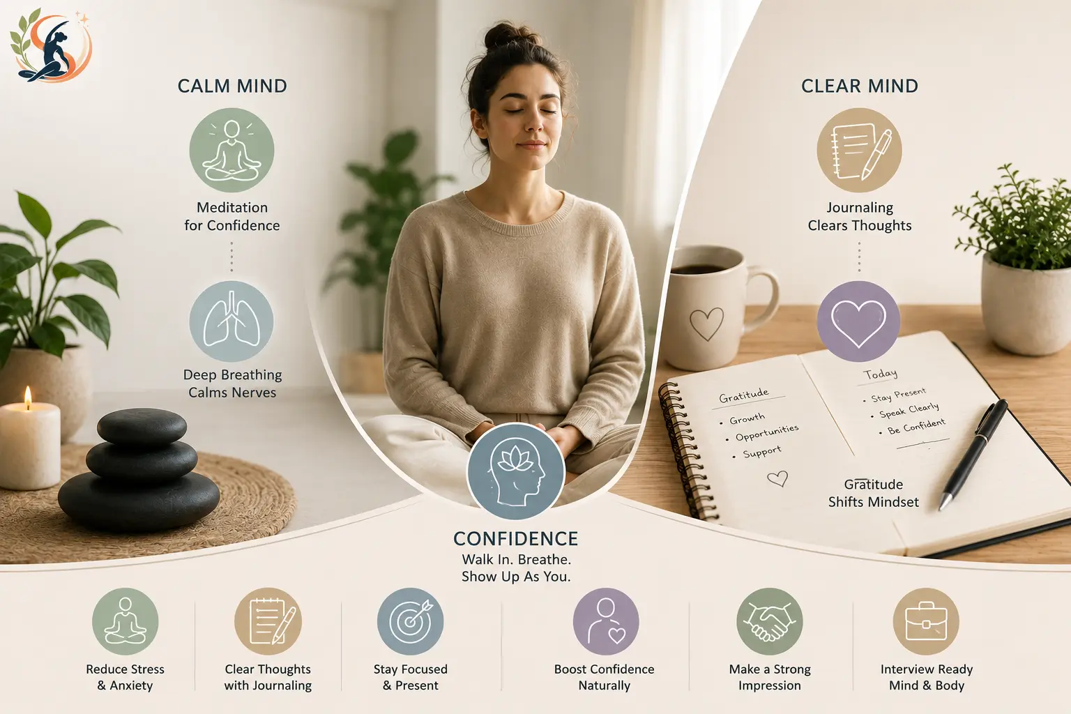 Meditation for Interview Prep - Calm Nerves With Meditation and Journaling