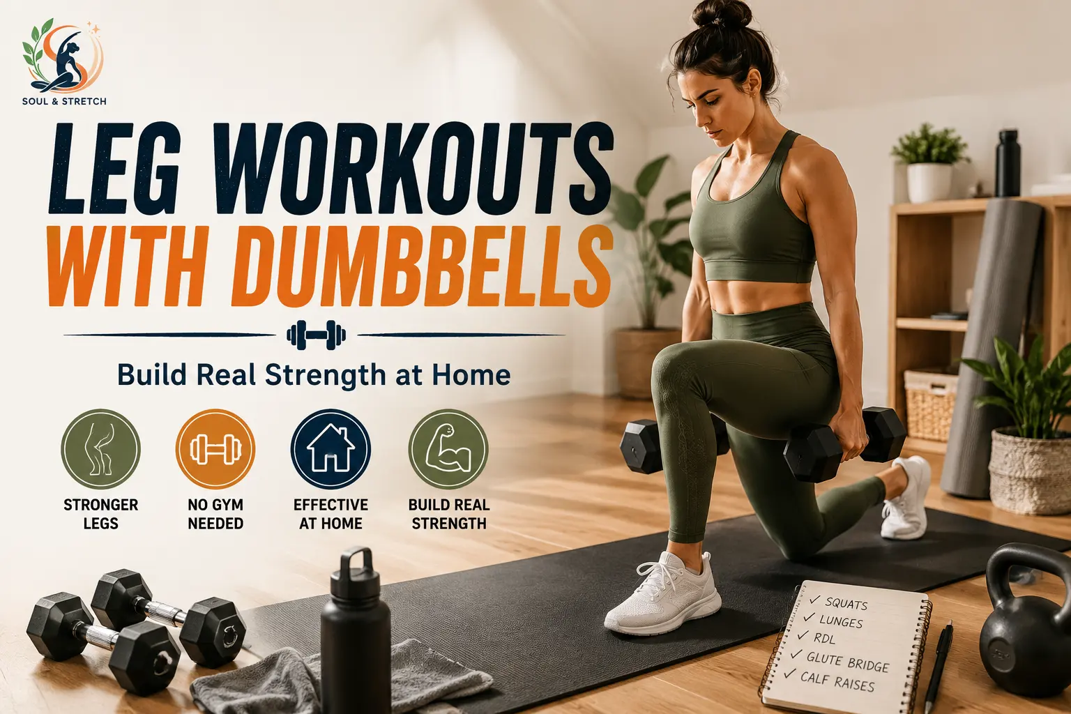 Leg Workouts With Dumbbells: Build Real Strength at Home