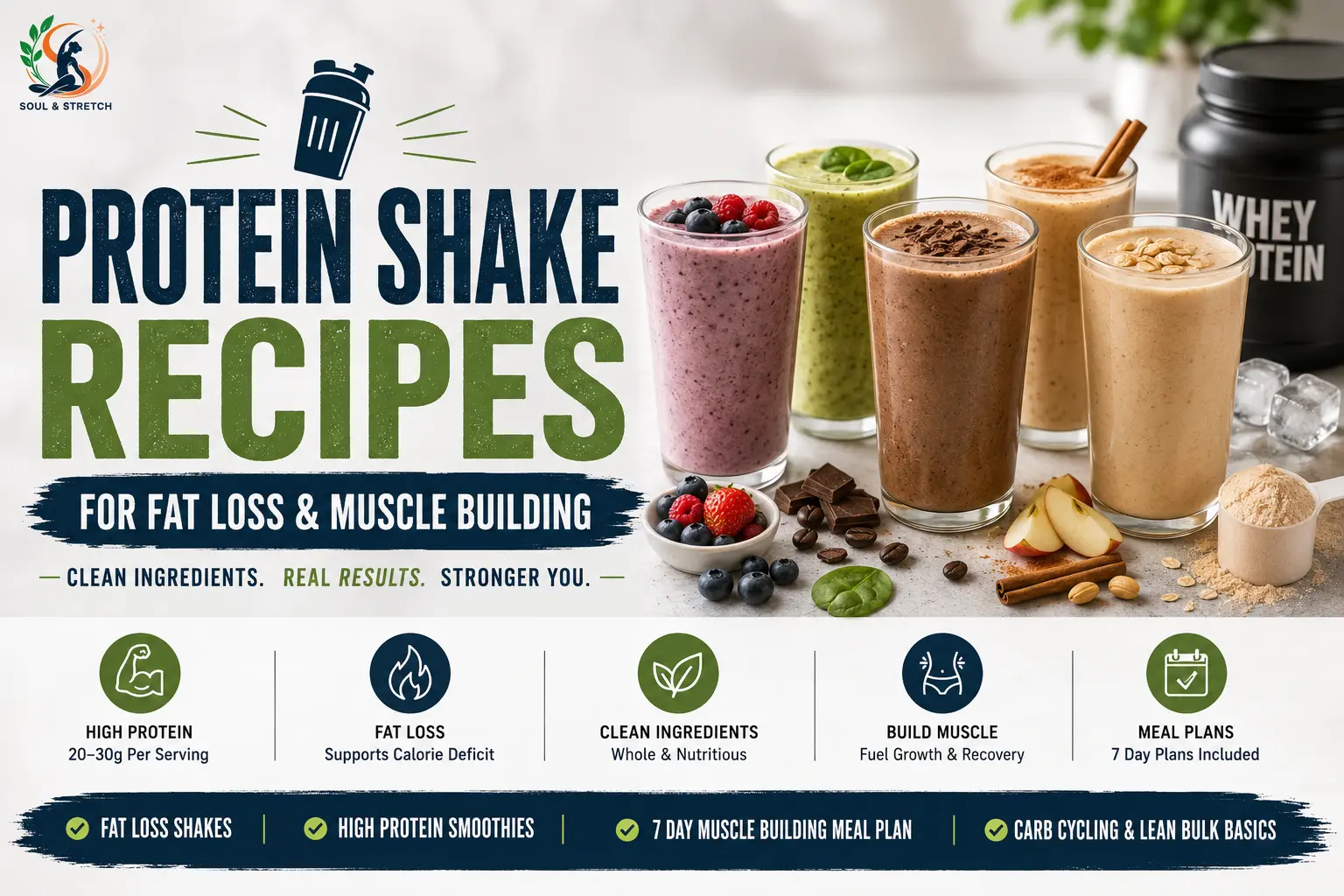 Protein Shake Recipes for Fat Loss and Muscle Building: The Complete Guide