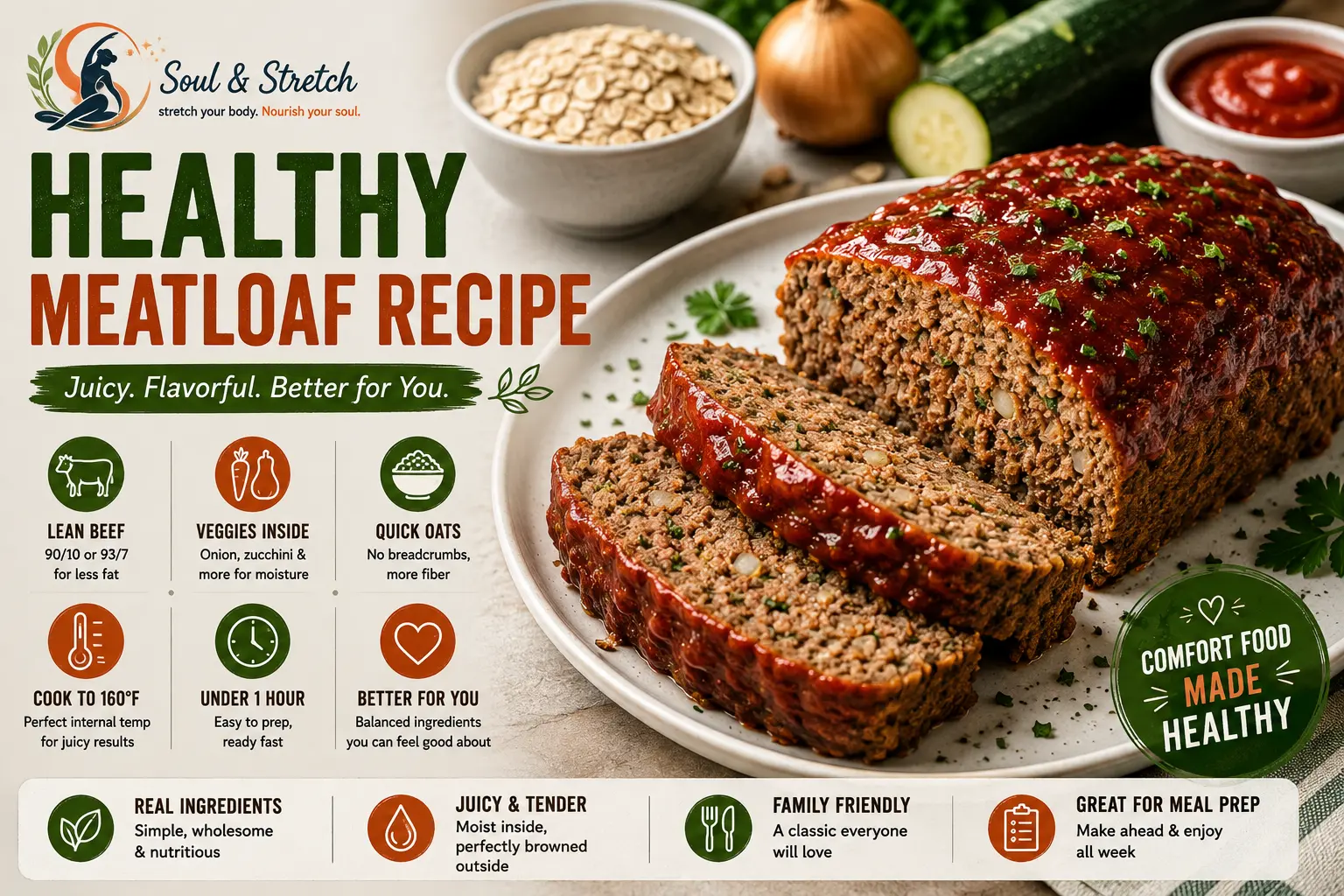 Healthy Meatloaf Recipe: A Juicy, Easy, Better for You Dinner