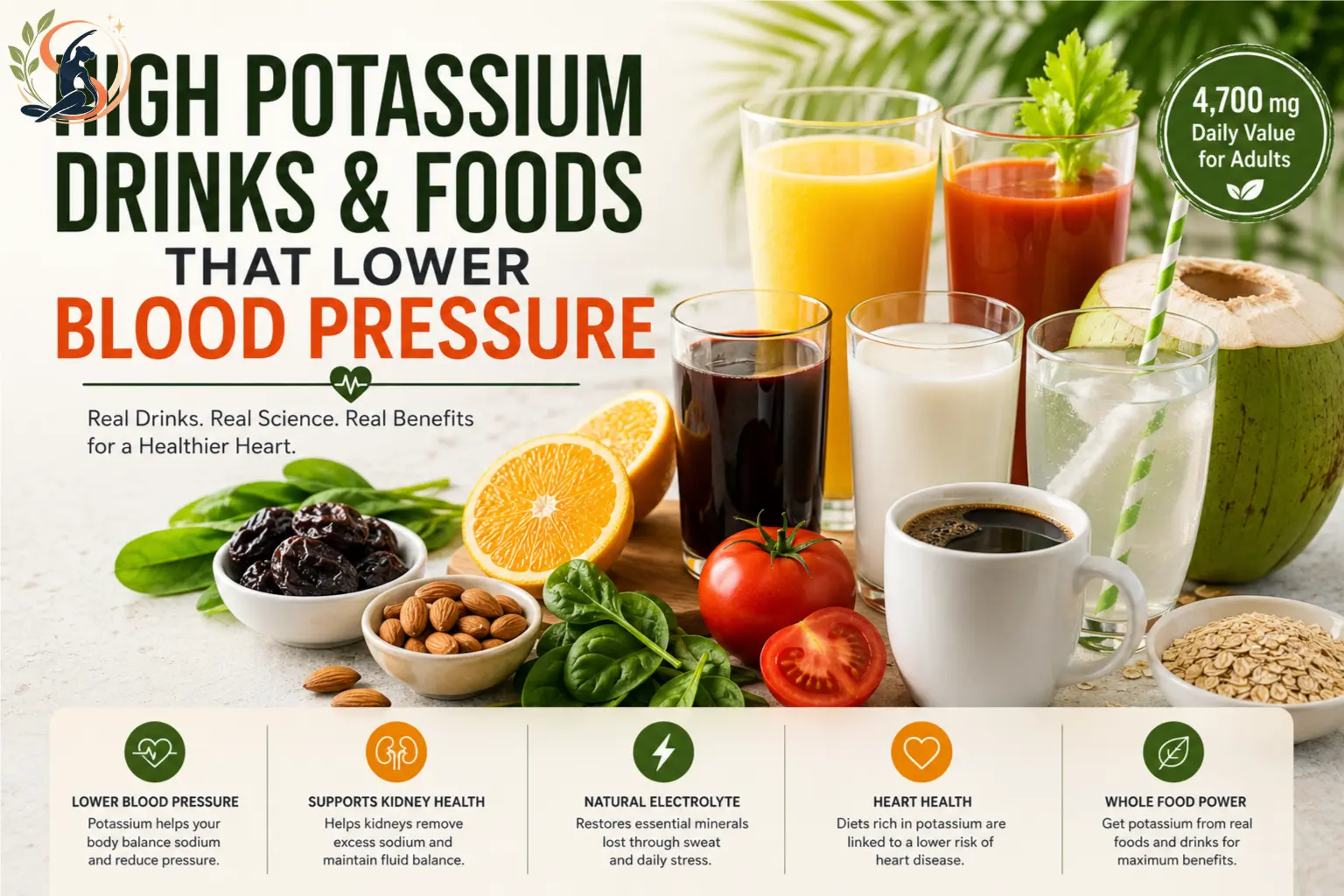 High Potassium Drinks And Foods That Lower Blood Pressure