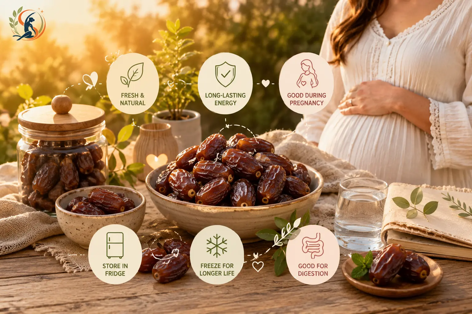 Fresh dates with storage tips and pregnancy nutrition benefits