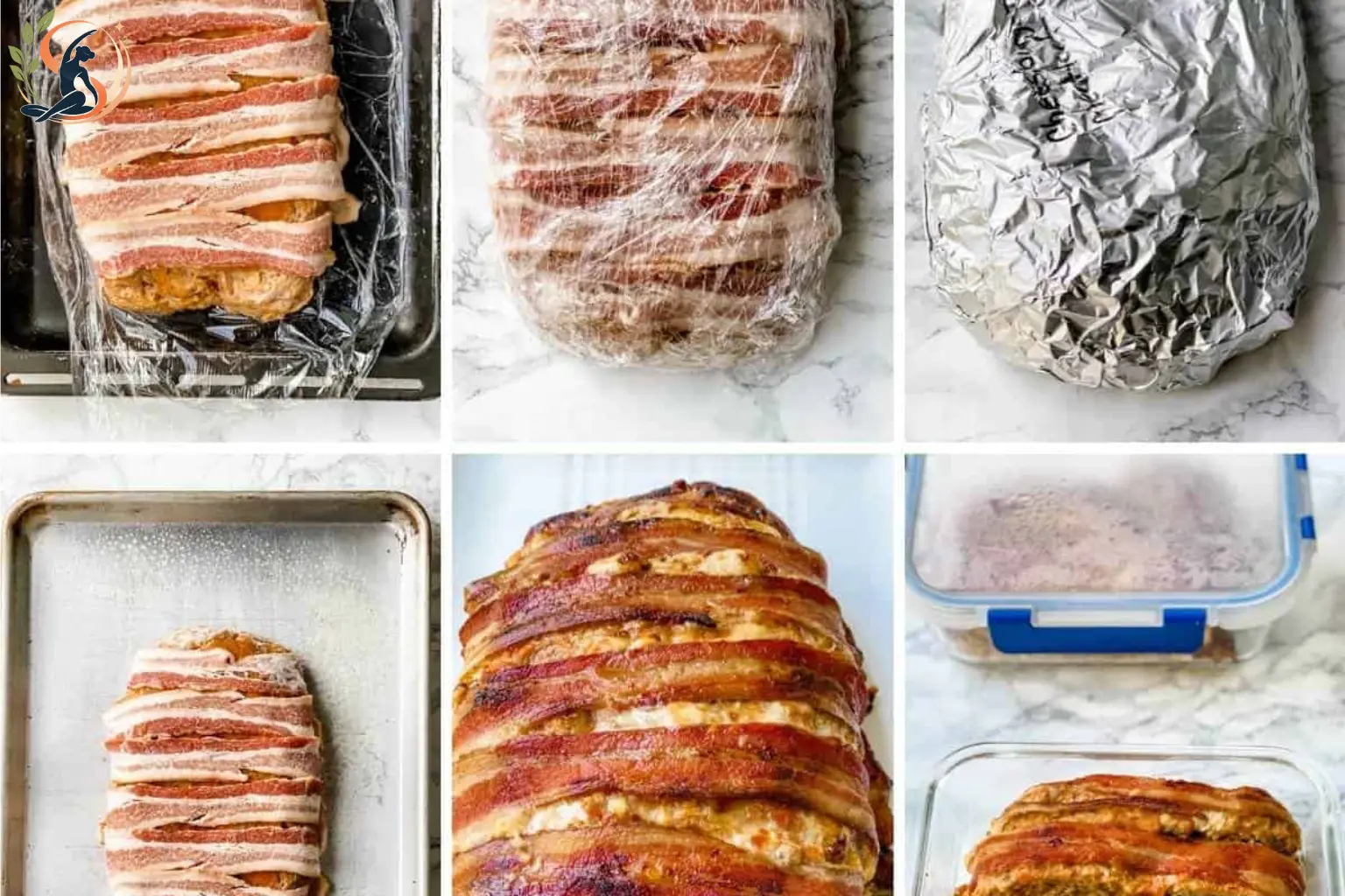 Sliced leftover meatloaf stored safely for easy reheating and quick meals.