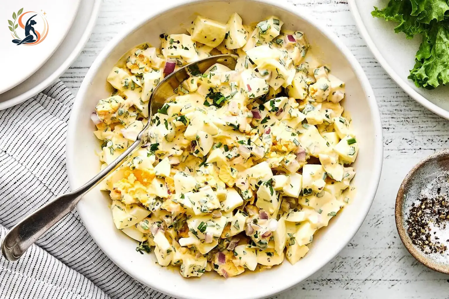 egg salad with Dijon mustard dill capers and lemon on whole grain toast